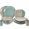 Peill+Putzler Kombiservice, 16-teilig Siena Due | Türkis / Steingrau -Geschirr Verkaufsladen 11523702 1 201910182234