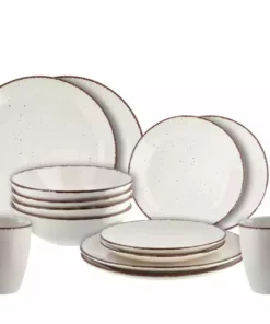 Peill+Putzler Kombiservice, 16-teilig Siena | Weiß / Braun