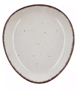 Peill+Putzler Teller dreieckig Siena | 22,5|cm Weiß / Braun