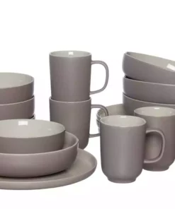 Ritzenhoff & Breker Kombiservice, 16-teilig Jasper | Taupe / Weiß