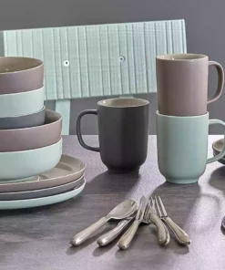 Ritzenhoff & Breker Tafelservice, 8-teilig Jasper | Grau / Weiß