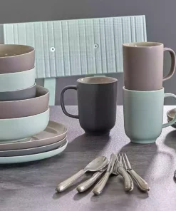 Ritzenhoff & Breker Tafelservice, 8-teilig Jasper | Mint / Weiß