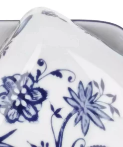 Kahla Butterdose "Rosella" Zwiebelmuster -Geschirr Verkaufsladen 521990 3 202102261259