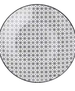 for friends Speiseteller schwarz Juna | Schwarz / Weiß 26|cm