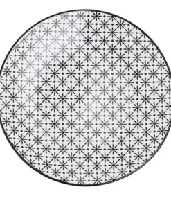 for friends Dessertteller Juna | Schwarz / Weiß 21,5|cm