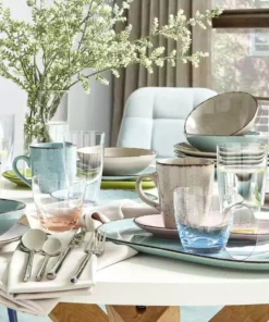 Peill+Putzler Kombiservice, 16-teilig Siena | Türkis / Steingrau