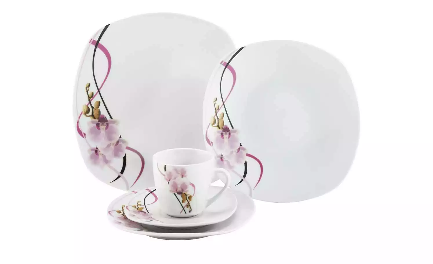 KHG Kombiservice, 30-teilig Orchidee 4 KHG Kombiservice, 30-teilig Orchidee – Bild 2