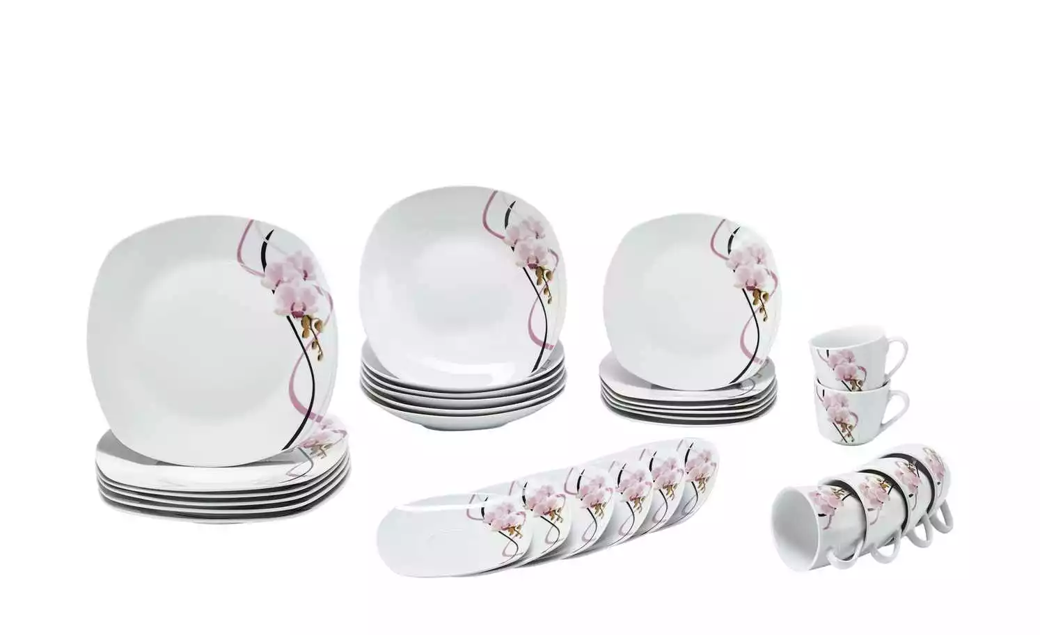 KHG Kombiservice, 30-teilig Orchidee 3 KHG Kombiservice, 30-teilig Orchidee